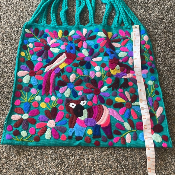 Hand Embroidered Tote - Picture 3 of 5